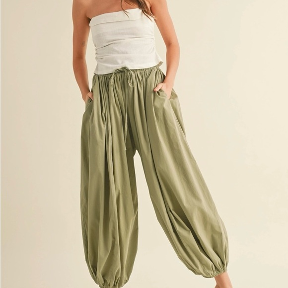 Klesis Pants - Olive Green Women's Harem Pants